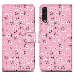 Cadorabo Case for Samsung Galaxy A50 4G / A50s / A30s Protective Cover with magnetic closure, stand function and card slot - Flower Rain No. 6