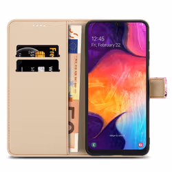 Cadorabo Case for Samsung Galaxy A50 4G / A50s / A30s Protective Cover with magnetic closure, stand function and card slot - Flower Rain No. 6