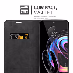 Cadorabo DE-156368 mobile phone case 17 cm (6.7") Flip case Black