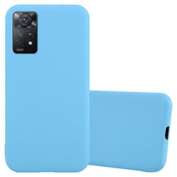 Cadorabo Case for Xiaomi RedMi NOTE 11 PRO 4G / 5G Cover Protection TPU Silicone Gel Back case Candy Design - CANDY BLUE