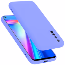 Cadorabo Case for Realme 7 5G Cover Protection TPU Silicone Gel - LIQUID LIGHT PURPLE