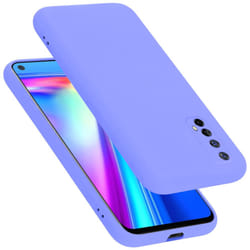 Cadorabo Case for Realme 7 5G Cover Protection TPU Silicone Gel - LIQUID LIGHT PURPLE