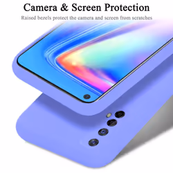Cadorabo Case for Realme 7 5G Cover Protection TPU Silicone Gel - LIQUID LIGHT PURPLE