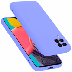 Cadorabo Case for Samsung Galaxy M53 5G Cover Protection TPU Silicone Gel - LIQUID LIGHT PURPLE