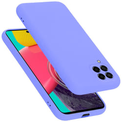 Cadorabo Case for Samsung Galaxy M53 5G Cover Protection TPU Silicone Gel - LIQUID LIGHT PURPLE