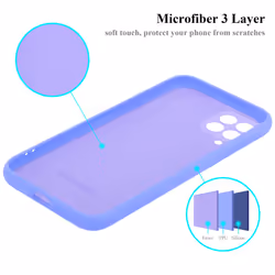 Cadorabo Case for Samsung Galaxy M53 5G Cover Protection TPU Silicone Gel - LIQUID LIGHT PURPLE