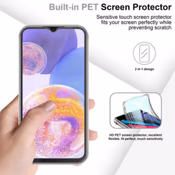 Cadorabo Case for Samsung Galaxy A23 4G 360 Full Body Mobile Phone Case Front and Back Screen Protection All-Round Protective Cover