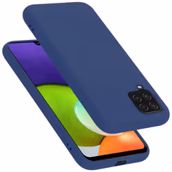Cadorabo Case for Samsung Galaxy A12 / M12 Cover Protection TPU Silicone Gel - LIQUID BLUE