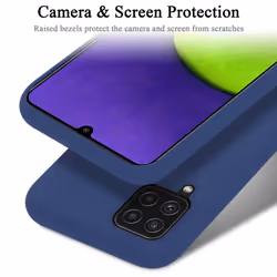 Cadorabo Case for Samsung Galaxy A12 / M12 Cover Protection TPU Silicone Gel - LIQUID BLUE