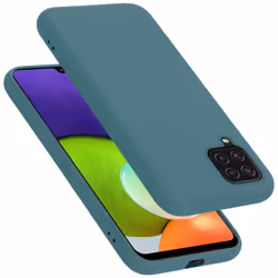 Cadorabo Case for Samsung Galaxy A12 / M12 Cover Protection TPU Silicone Gel - LIQUID GREEN