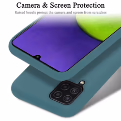 Cadorabo Case for Samsung Galaxy A12 / M12 Cover Protection TPU Silicone Gel - LIQUID GREEN