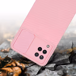 Cadorabo Case for Samsung Galaxy A12 / M12 Protective Cover made of flexible TPU Etui silicone and with camera protection - Bonbon Pink