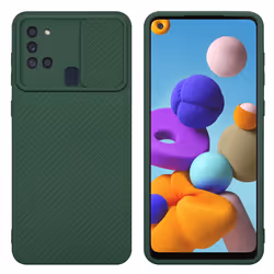 Cadorabo Case for Samsung Galaxy A21s Protective Cover made of flexible TPU Etui silicone and with camera protection - Bonbon ...
