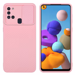 Cadorabo Case for Samsung Galaxy A21s Protective Cover made of flexible TPU Etui silicone and with camera protection - Bonbon ...