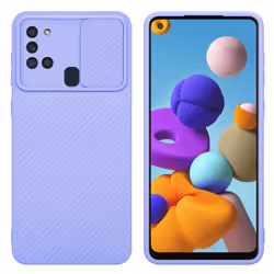 Cadorabo Case for Samsung Galaxy A21s Protective Cover made of flexible TPU Etui silicone and with camera protection - Bonbon ...