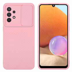 Cadorabo Case for Samsung Galaxy A32 4G Protective Cover made of flexible TPU Etui silicone and with camera protection - Bonb ...