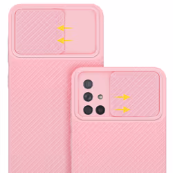 Cadorabo Case for Samsung Galaxy A71 4G Protective Cover made of flexible TPU Etui silicone and with camera protection - Bonbon Pink