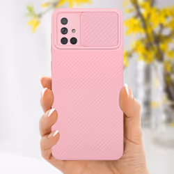 Cadorabo Case for Samsung Galaxy A71 4G Protective Cover made of flexible TPU Etui silicone and with camera protection - Bonbon Pink