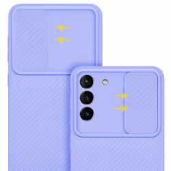 Cadorabo Case for Samsung Galaxy S21 PLUS Protective Cover made of flexible TPU Etui silicone and with camera protection - Bonbon Purple