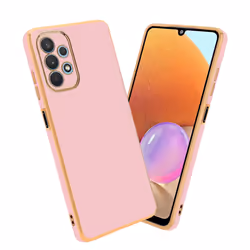 Cadorabo Case for Samsung Galaxy A32 4G Protective Cover made of flexible TPU Etui silicone and with camera protection - Glos ...