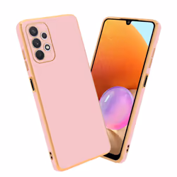 Cadorabo Case for Samsung Galaxy A32 5G Protective Cover made of flexible TPU Etui silicone and with camera protection - Glos ...