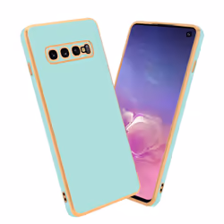 Cadorabo Case for Samsung Galaxy S10 PLUS Protective Cover made of flexible TPU Etui silicone and with camera protection - Gl ...