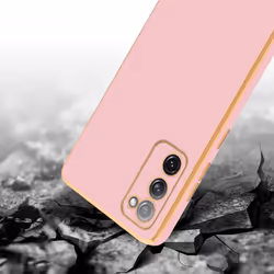 Cadorabo Case for Samsung Galaxy S20 FE Protective Cover made of flexible TPU Etui silicone and with camera protection - Glossy Pink - Gold