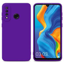 Cadorabo Case for Huawei P30 LITE Protective Cover made of flexible TPU Etui silicone - FLUID DARK PURPLE
