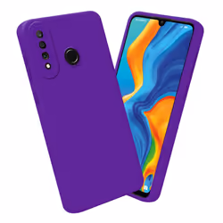 Cadorabo Case for Huawei P30 LITE Protective Cover made of flexible TPU Etui silicone - FLUID DARK PURPLE