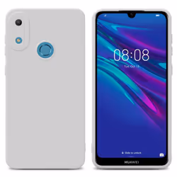 Cadorabo Case for Huawei Y6 2019 Protective Cover made of flexible TPU Etui silicone - FLUID WHITE