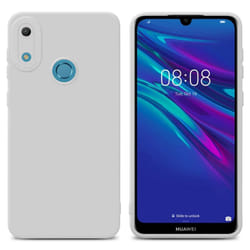 Cadorabo Case for Huawei Y6 2019 Protective Cover made of flexible TPU Etui silicone - FLUID WHITE