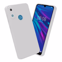 Cadorabo Case for Huawei Y6 2019 Protective Cover made of flexible TPU Etui silicone - FLUID WHITE