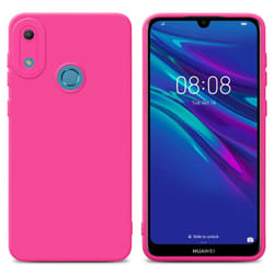 Cadorabo Case for Huawei Y6 2019 Protective Cover made of flexible TPU Etui silicone - FLUID HOTPINK