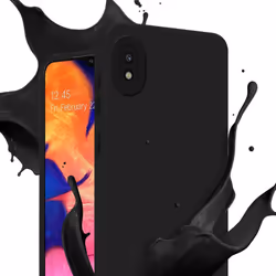 Cadorabo Case for Samsung Galaxy A10 Protective Cover made of flexible TPU Etui silicone - FLUID BLACK