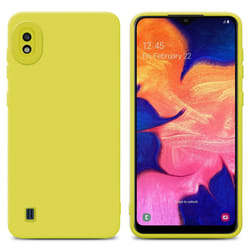 Cadorabo Case for Samsung Galaxy A10 Protective Cover made of flexible TPU Etui silicone - FLUID YELLOW