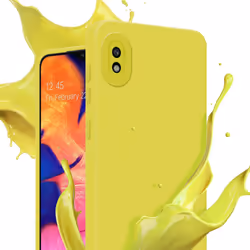 Cadorabo Case for Samsung Galaxy A10 Protective Cover made of flexible TPU Etui silicone - FLUID YELLOW