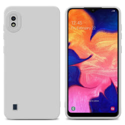 Cadorabo Case for Samsung Galaxy A10 Protective Cover made of flexible TPU Etui silicone - FLUID WHITE