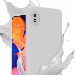 Cadorabo Case for Samsung Galaxy A10 Protective Cover made of flexible TPU Etui silicone - FLUID WHITE
