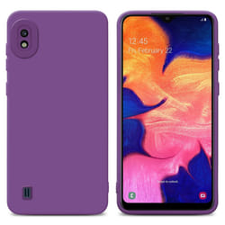 Cadorabo Case for Samsung Galaxy A10 Protective Cover made of flexible TPU Etui silicone - FLUID MATTE PURPLE