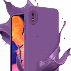 Cadorabo Case for Samsung Galaxy A10 Protective Cover made of flexible TPU Etui silicone - FLUID MATTE PURPLE