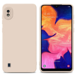 Cadorabo Case for Samsung Galaxy A10 Protective Cover made of flexible TPU Etui silicone - FLUID CREAM