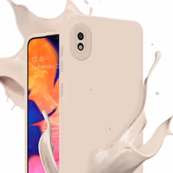 Cadorabo Case for Samsung Galaxy A10 Protective Cover made of flexible TPU Etui silicone - FLUID CREAM