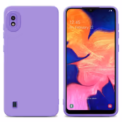 Cadorabo Case for Samsung Galaxy A10 Protective Cover made of flexible TPU Etui silicone - FLUID LIGHT PURPLE