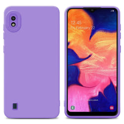 Cadorabo Case for Samsung Galaxy A10 Protective Cover made of flexible TPU Etui silicone - FLUID LIGHT PURPLE
