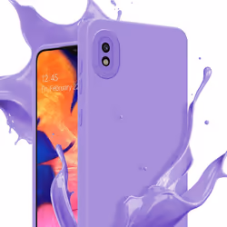 Cadorabo Case for Samsung Galaxy A10 Protective Cover made of flexible TPU Etui silicone - FLUID LIGHT PURPLE