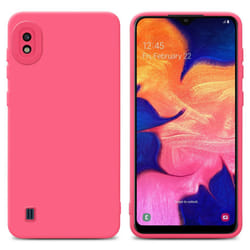 Cadorabo Case for Samsung Galaxy A10 Protective Cover made of flexible TPU Etui silicone - FLUID RED