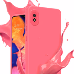 Cadorabo Case for Samsung Galaxy A10 Protective Cover made of flexible TPU Etui silicone - FLUID RED