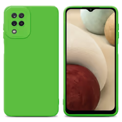 Cadorabo Case for Samsung Galaxy A12 / M12 Protective Cover made of flexible TPU Etui silicone - FLUID GREEN