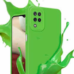Cadorabo Case for Samsung Galaxy A12 / M12 Protective Cover made of flexible TPU Etui silicone - FLUID GREEN