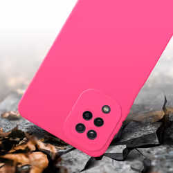Cadorabo Case for Samsung Galaxy A12 / M12 Protective Cover made of flexible TPU Etui silicone - FLUID HOTPINK